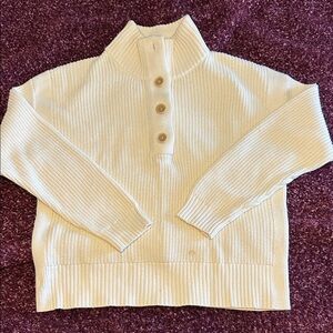 Banana Republic Cream Cowl Neck Sweater